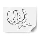 Herradura Wild and Free Negra - Jolly and Dash | Cuadro decorativo de Canvas Lab