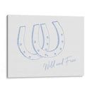 Herradura Wild and Free azul - Jolly and Dash | Cuadro decorativo de Canvas Lab