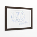 Herradura Wild and Free azul - Jolly and Dash | Cuadro decorativo de Canvas Lab