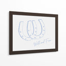 Herradura Wild and Free azul - Jolly and Dash | Cuadro decorativo de Canvas Lab