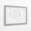 Herradura Wild and Free azul - Jolly and Dash | Cuadro decorativo de Canvas Lab