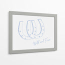 Herradura Wild and Free azul - Jolly and Dash | Cuadro decorativo de Canvas Lab