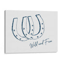 Herradura Wild and Free Azul Marino - Jolly and Dash | Cuadro decorativo de Canvas Lab