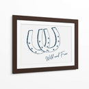 Herradura Wild and Free Azul Marino - Jolly and Dash | Cuadro decorativo de Canvas Lab