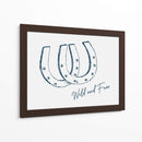 Herradura Wild and Free Azul Marino - Jolly and Dash | Cuadro decorativo de Canvas Lab