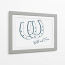 Herradura Wild and Free Azul Marino - Jolly and Dash | Cuadro decorativo de Canvas Lab
