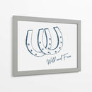 Herradura Wild and Free Azul Marino - Jolly and Dash | Cuadro decorativo de Canvas Lab