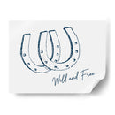 Herradura Wild and Free Azul Marino - Jolly and Dash | Cuadro decorativo de Canvas Lab