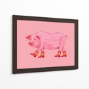 Marjorie la cerdita vaquera - Anyone Can Yeehaw | Cuadro decorativo de Canvas Lab