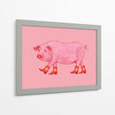 Marjorie la cerdita vaquera - Anyone Can Yeehaw | Cuadro decorativo de Canvas Lab