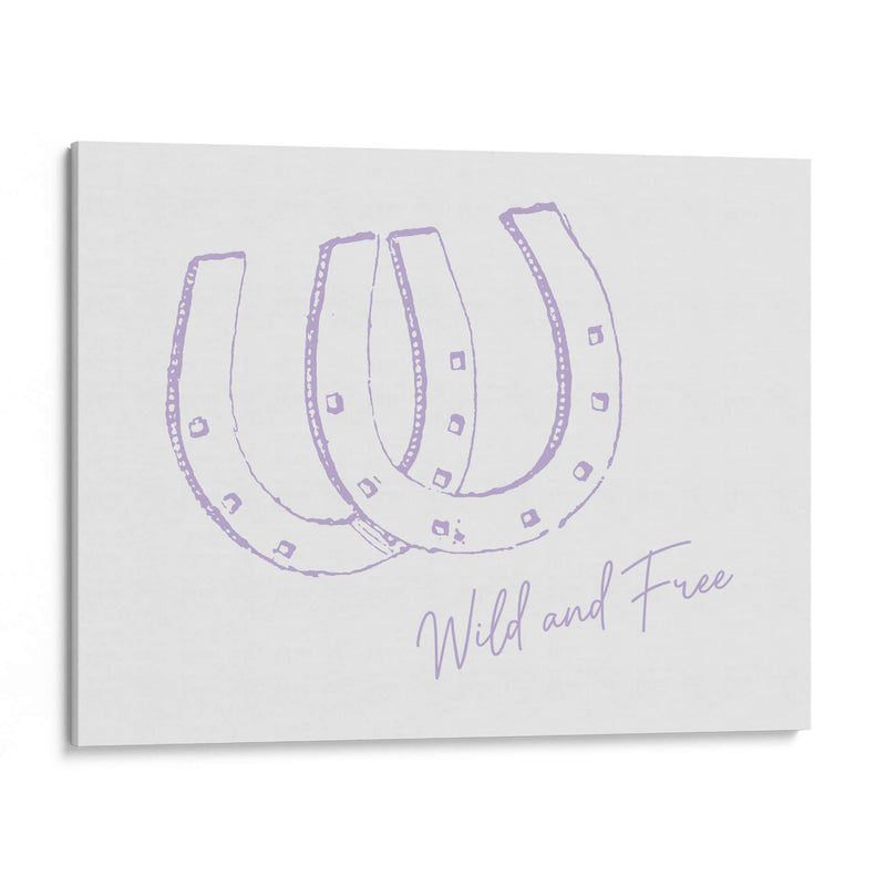 Herradura Wild and Free Morado - Jolly and Dash | Cuadro decorativo de Canvas Lab