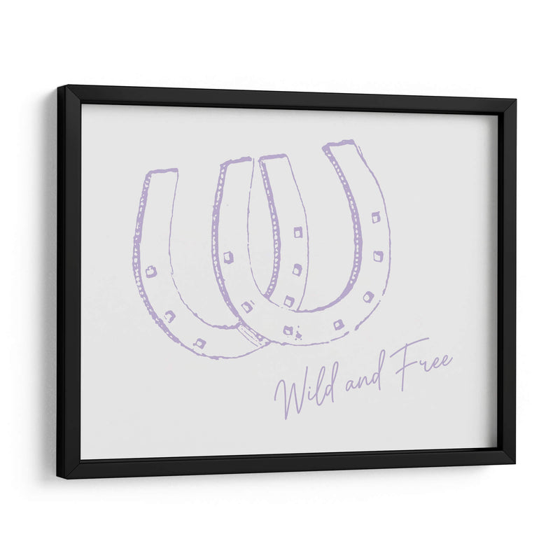 Herradura Wild and Free Morado - Jolly and Dash | Cuadro decorativo de Canvas Lab