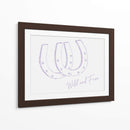 Herradura Wild and Free Morado - Jolly and Dash | Cuadro decorativo de Canvas Lab