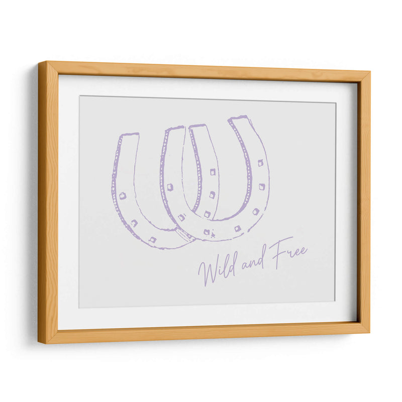 Herradura Wild and Free Morado - Jolly and Dash | Cuadro decorativo de Canvas Lab