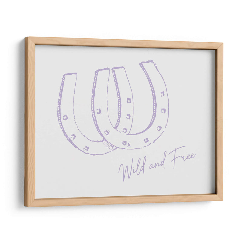 Herradura Wild and Free Morado - Jolly and Dash | Cuadro decorativo de Canvas Lab