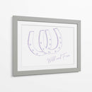 Herradura Wild and Free Morado - Jolly and Dash | Cuadro decorativo de Canvas Lab