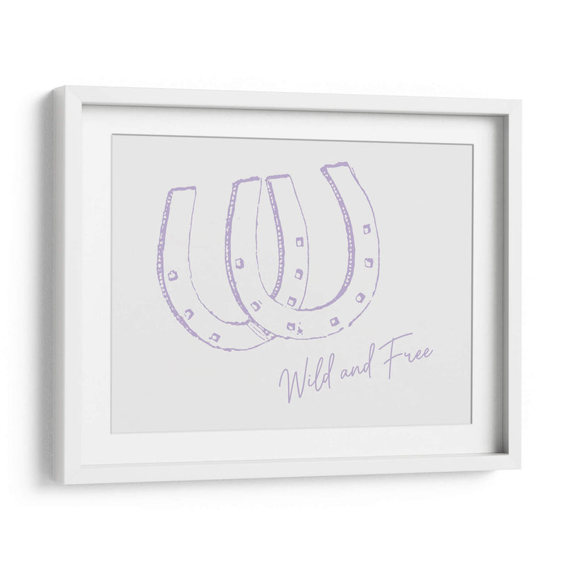 Herradura Wild and Free Morado - Jolly and Dash | Cuadro decorativo de Canvas Lab