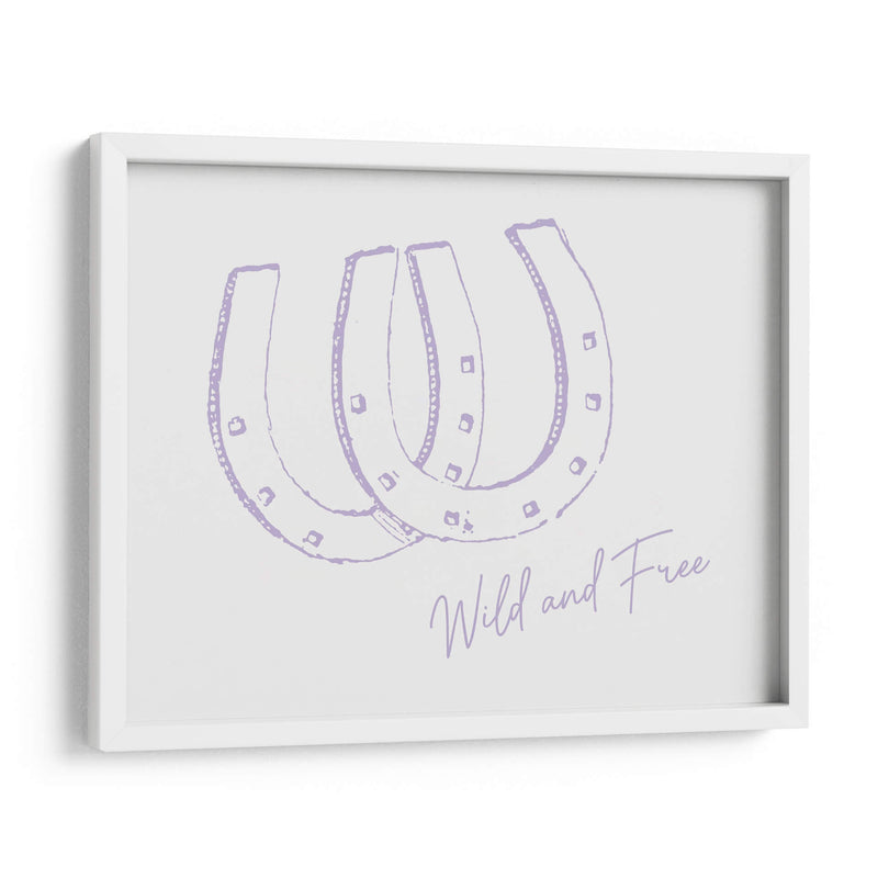 Herradura Wild and Free Morado - Jolly and Dash | Cuadro decorativo de Canvas Lab