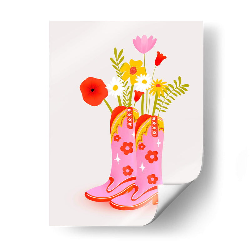 Botas de vaquera - Baroo Bloom | Cuadro decorativo de Canvas Lab