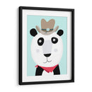 Panda divertido con sombrero de vaquero de la artista Carla Daly - Carla Daly | Cuadro decorativo de Canvas Lab