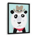 Panda divertido con sombrero de vaquero de la artista Carla Daly - Carla Daly | Cuadro decorativo de Canvas Lab