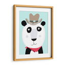 Panda divertido con sombrero de vaquero de la artista Carla Daly - Carla Daly | Cuadro decorativo de Canvas Lab