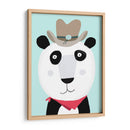 Panda divertido con sombrero de vaquero de la artista Carla Daly - Carla Daly | Cuadro decorativo de Canvas Lab
