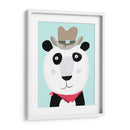 Panda divertido con sombrero de vaquero de la artista Carla Daly - Carla Daly | Cuadro decorativo de Canvas Lab
