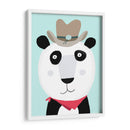 Panda divertido con sombrero de vaquero de la artista Carla Daly - Carla Daly | Cuadro decorativo de Canvas Lab