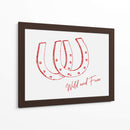 Herradura Wild and Free Roja - Jolly and Dash | Cuadro decorativo de Canvas Lab