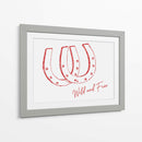 Herradura Wild and Free Roja - Jolly and Dash | Cuadro decorativo de Canvas Lab