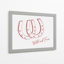 Herradura Wild and Free Roja - Jolly and Dash | Cuadro decorativo de Canvas Lab