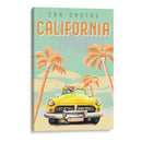 Póster de Surf de California - The Whiskey Ginger | Cuadro decorativo de Canvas Lab