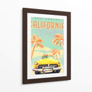 Póster de Surf de California - The Whiskey Ginger | Cuadro decorativo de Canvas Lab