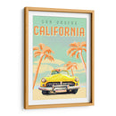 Póster de Surf de California - The Whiskey Ginger | Cuadro decorativo de Canvas Lab