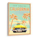 Póster de Surf de California - The Whiskey Ginger | Cuadro decorativo de Canvas Lab