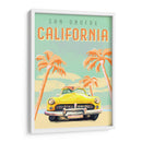 Póster de Surf de California - The Whiskey Ginger | Cuadro decorativo de Canvas Lab