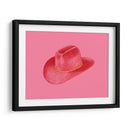Stetson rojo sobre rosa - Anyone Can Yeehaw | Cuadro decorativo de Canvas Lab