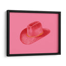 Stetson rojo sobre rosa - Anyone Can Yeehaw | Cuadro decorativo de Canvas Lab