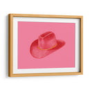 Stetson rojo sobre rosa - Anyone Can Yeehaw | Cuadro decorativo de Canvas Lab