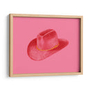 Stetson rojo sobre rosa - Anyone Can Yeehaw | Cuadro decorativo de Canvas Lab