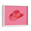 Stetson rojo sobre rosa - Anyone Can Yeehaw | Cuadro decorativo de Canvas Lab