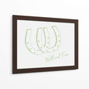 Herradura Wild and Free Verde Salvia - Jolly and Dash | Cuadro decorativo de Canvas Lab