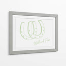 Herradura Wild and Free Verde Salvia - Jolly and Dash | Cuadro decorativo de Canvas Lab
