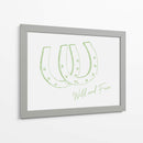 Herradura Wild and Free Verde Salvia - Jolly and Dash | Cuadro decorativo de Canvas Lab
