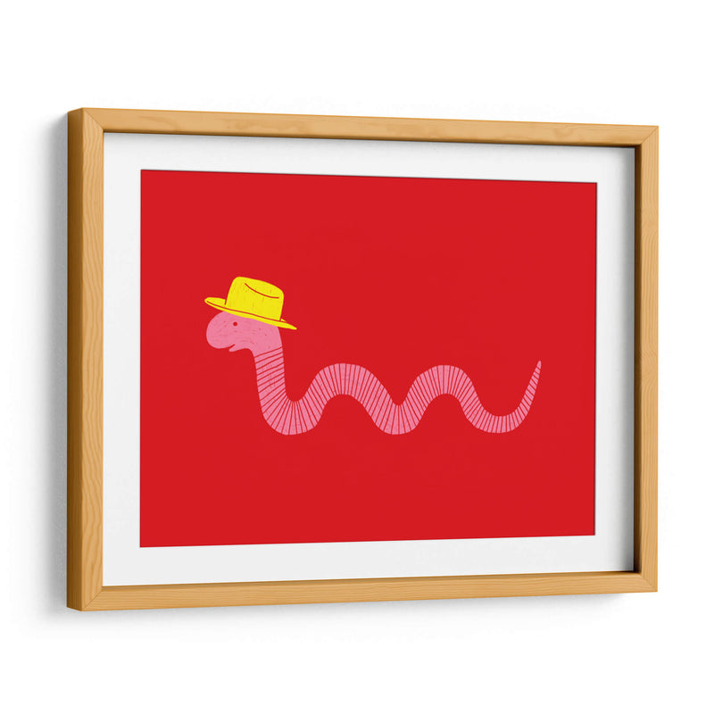 Gusano Occidental Ondulante - Anyone Can Yeehaw | Cuadro decorativo de Canvas Lab