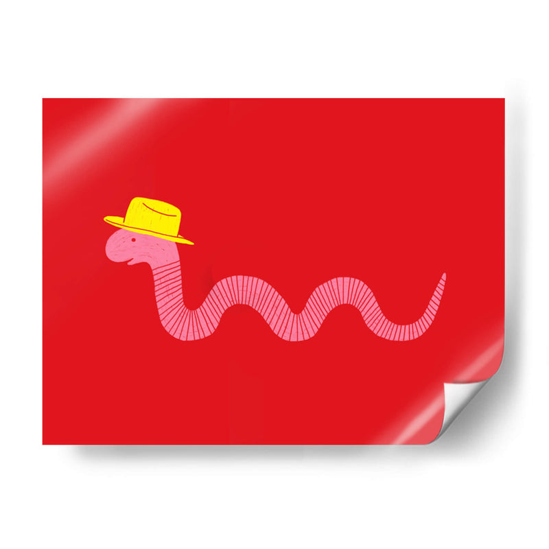 Gusano Occidental Ondulante - Anyone Can Yeehaw | Cuadro decorativo de Canvas Lab