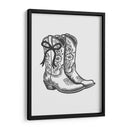 Botas vaqueras negras con lazo - Jolly and Dash | Cuadro decorativo de Canvas Lab