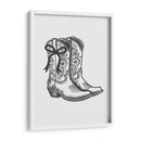 Botas vaqueras negras con lazo - Jolly and Dash | Cuadro decorativo de Canvas Lab