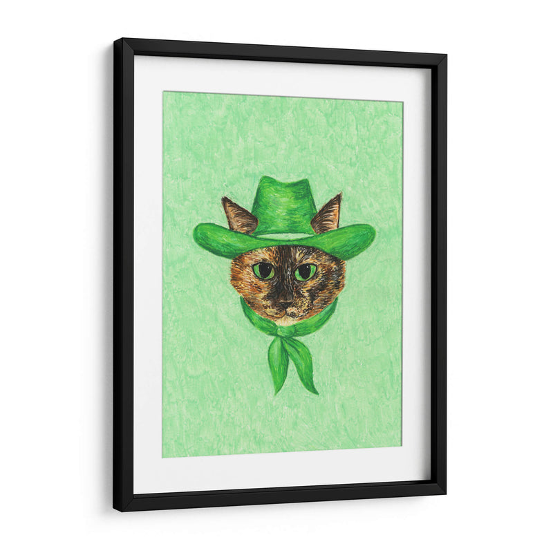 Tilly la gata vaquera tortuga - Anyone Can Yeehaw | Cuadro decorativo de Canvas Lab